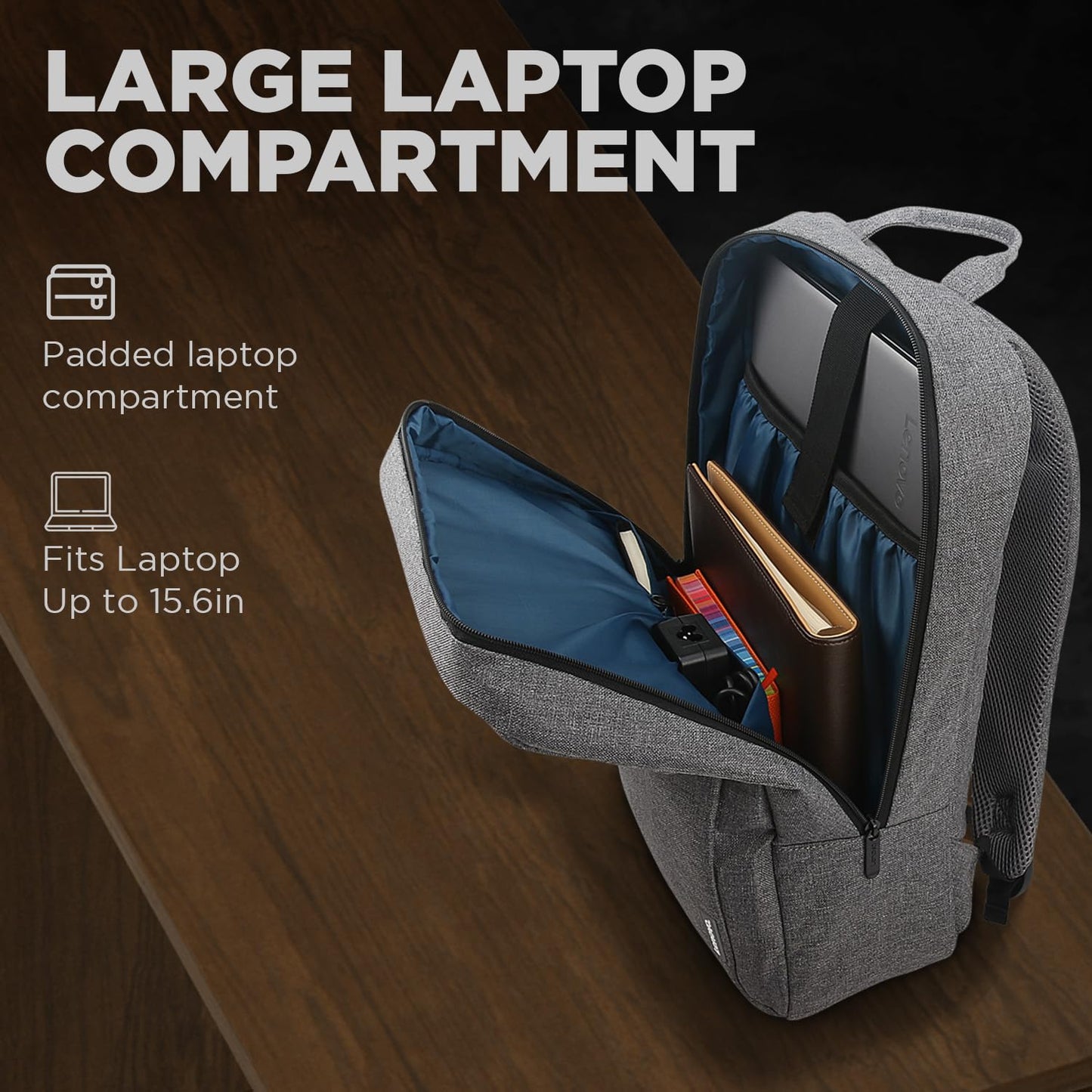 Mochila Casual 15,6" B210, Para Portátil, Gris